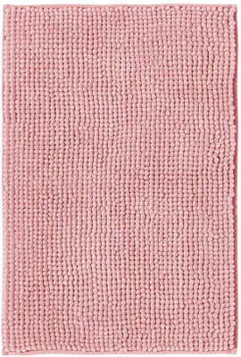 Immagine prodotto di Tappetino da bagno in morbida microfibra Unyqoos®, antiscivolo, ideale per bagno e doccia, colore rosa, 50 x 80 cm