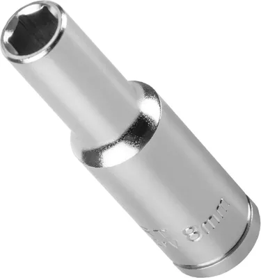 Produktbild von 8mm, Steck-Schlüssel Einsatz Lang | Steck-Nuss Lang |Sechskantschlüssel Innensechskant Satz 3/8 Zoll, Adapter für 1/2 Zoll, 1/4 Zoll