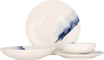 Produktbild von Bonna Geschirrset - Blue Wave - 24 teilig - 6 Personen - Porzellan