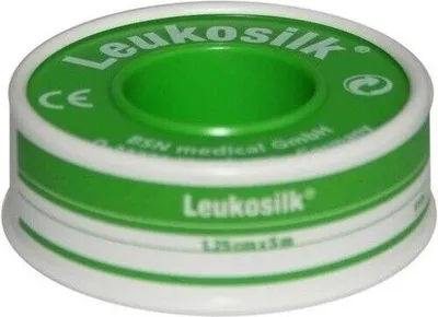 Image de Plâtre adhésif Leukosilk 1,25 cm x 5 cm