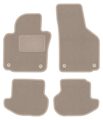 Immagine prodotto di Tappetini in moquette per Volkswagen Eos 2005-2015 (cabrio) – set 4 pezzi, beige, su misura – Wielganizator LUX