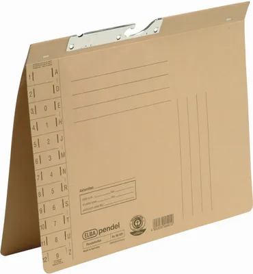 Produktbild von Pendelhefter Amtsheftung A4 230g/qm Natronkarton naturbraun Packung mit 50 Stück