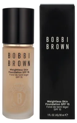 Zdjęcie produktu dla Bobbi Brown Weightless Skin Foundation SPF 15, Buteleczka z pompką, Krem, Skóra uniwersalna, Nawilżający, Chłodny, C-026