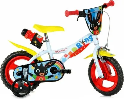 Immagine prodotto di Acamar Films Biciclette per bambini Ragazzi Bing 12 pollici 21 cm Ragazzi sopra le scale Bianco/Rosso