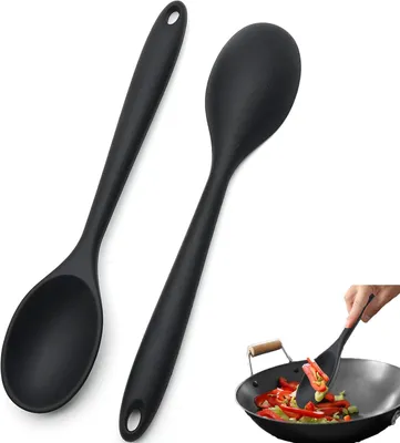 Immagine prodotto di Cucchiai in silicone, confezione da 2, in plastica, per la cucina