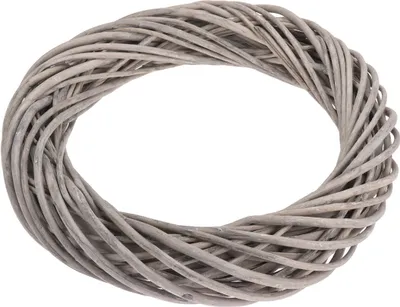Produktbild von Deko Rattankranz Kubu - 45 cm - Weiden Tür Tisch Kranz zum selbst Dekorieren