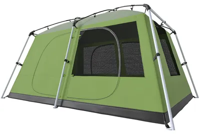 Produktbild von Outsunny Campingzelt Kuppelzelt 2 Schlafkabinen 4 Personen 405x305cm