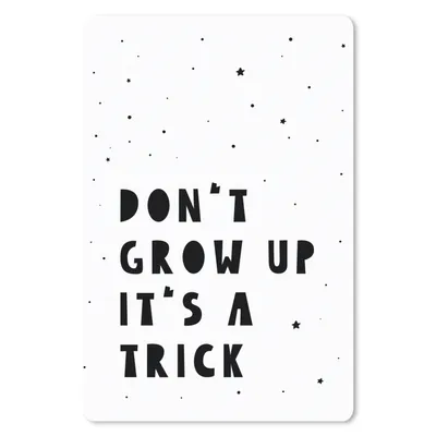 Produktbild von MuchoWow® Mauspad Mousepad Zitate - Werd nicht erwachsen, es ist ein Trick - Baby - Sterne - Kinder 18x27 cm - Mousepads - Maus Mat - Pad - Mausunterlage