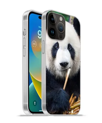 Produktbild von MuchoWow® Handyhülle Schutzhülle Hülle für Apple iPhone 14 Pro - Softcase Panda - Bambus - Natur Silikon Softcase Handy Hülle - Umschlag