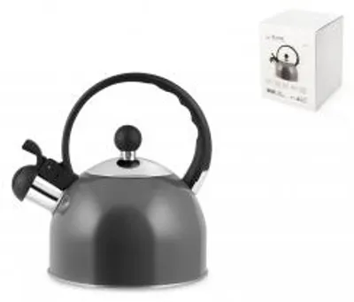 Immagine prodotto di H&H Bollitore in acciaio inox con fischio lt 1,5 Antracite