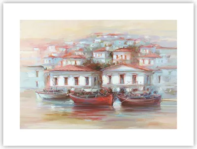 Produktbild von Poster - Poster ohne Rahmen - Bild Segelboot Hafen - 40x30 cm - Wand Bild - Wanddeko - Wandbilder - Kunstposter - Wandposter - Bilder - Kunstdruck - Wanddekoration - Wandbild - P2XAA40x30-4937