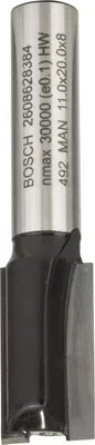 Produktbild von PRO Nutfräser, zweischneidig, Ø 11 x L 19,6, Schaft 8 mm