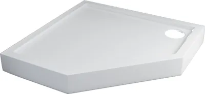 Produktbild von Sellon24® Duschtasse Duschwanne Acrylwanne Acrylschürze Stabilsound® inkl. EPS Träger Höhe 12cm 90x90x12 Fünfeckig