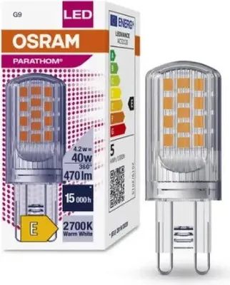 Zdjęcie produktu dla Osram LED PIN G9 P, 4,2 W, 40 W, G9, 470 lm, 15000 h, Ciepłe białe