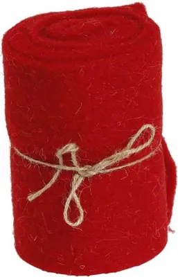 Produktbild von POSIWIO Deko - Streifen Dunkelrot 15 cm x 2 Meter - Polyester