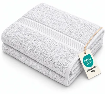Immagine prodotto di Asciugamano da doccia in spugna, 500 g/m², 70 x 140 cm, bianco