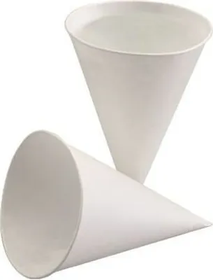 Produktbild von Papstar Spitzbecher aus Zuckerrohrpapier 100 ml, 25 x 200 Stück