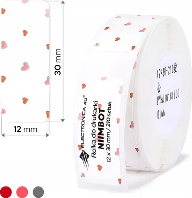 Produktbild von Selbstklebende Etiketten Thermosticker Niimbot D11 D110 D101 H1S 12x30