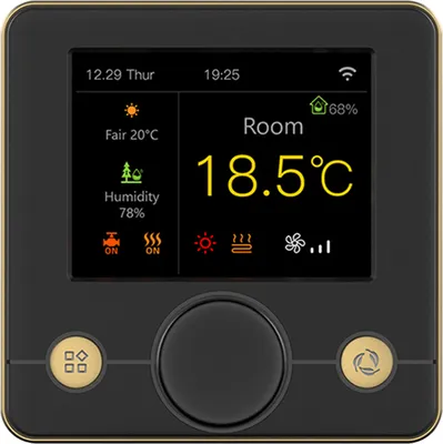 Produktbild von WIFI Smart Boiler Thermostat mit buntem RGB-LCD-Display Intelligenter Thermostat Konstanter Temperaturregler fuer den Innenbereich Digitaler programmierbarer Thermostat