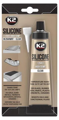Image de Silicone haute température - Transparent - 85 g - Mastic d'étanchéité résistant à la chaleur