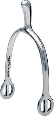 Image de Sefton Stainless Women Round End Éperons anglais Argent 30 mm Argent 30 mm