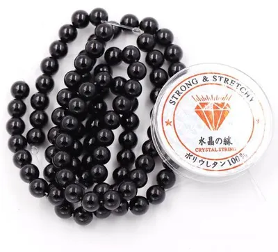 Produktbild von Kunststoff-Stein-Kralen-Set mit Heilsteinband 4 mm