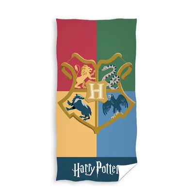 Obrázok produktu pre Plážová osuška Harry Potter Hogwarts z mikrovlákna, 70x140 cm