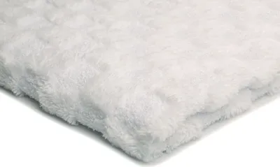 Zdjęcie produktu dla imitacja skóry  w szachownicę, białe, 50 x 160 cm