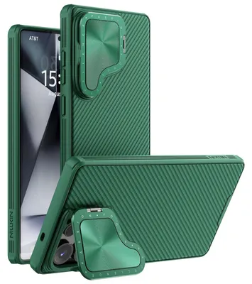 Immagine prodotto di Per Samsung Galaxy S25 Ultra Design Camera Shield MagSafe PC Cover Verde