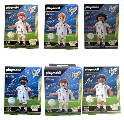 Produktbild von PLAYMOBIL® DFB 2026-Mix BUNDLE - DFB Stars - 50 Jahre  - Spielerfiguren-Set mit 6 Fußball-Spielern, Deutschland WM2026, Limitierte Auflage