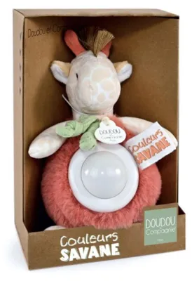 Image de Doudou et Compagnie Peluche doudou veilleuse girafe