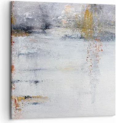 Produktbild von Bild auf Leinwand - Leinwandbild - Einteilig - Abstraktion weiß verschwommen - 60x60cm - Wand Bild - Wanddeko - Wandbilder - Leinwanddruck - Bilder - Wanddekoration - Leinwand bilder - AC60x60-4535