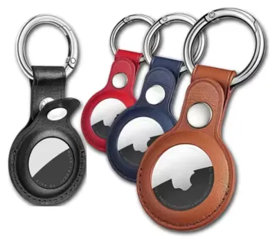 Produktbild von Schlüsselanhänger-Set, geeignet für Apple AirTag – 4 Stück – Hülle, geeignet für AirTag – 4 Farben