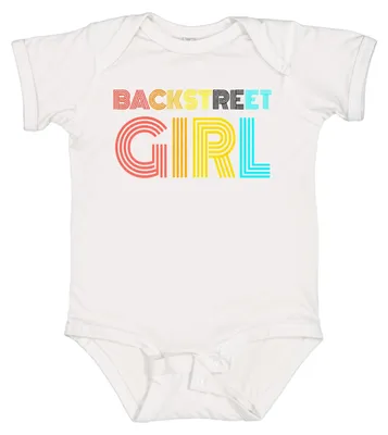 Productafbeelding van Backstreet Girls-fan, boyband uit de jaren 90, muziek, concert, opmerking, sarcasme, babybody, wit, maat 0/3