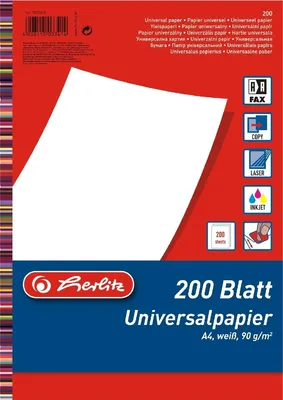 Produktbild von Kopierpapier A4 90g/qm weiß VE=18x200 Blatt