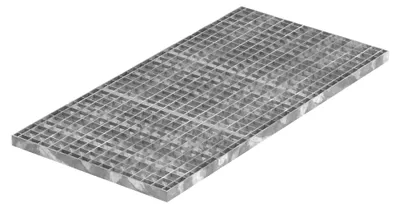 Produktbild von Industrie-Gitterrost | Maße: 500x1000x30 mm; Maschenweite 30/30 mm; 30/3 mm | S235JR (St37-2), feuerverzinkt