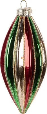 Immagine prodotto di Guaina natalizia Clayre & Eef Ø 6x13 cm Vetro multicolore