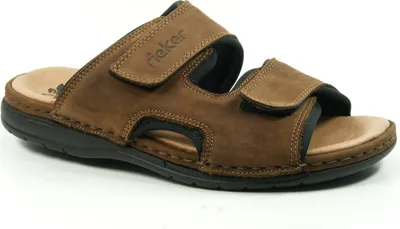 Produktbild von Rieker 25559-25 Schuhe Herren Sandalen Pantoletten Clogs, Größe:40 EU, Farbe:Braun