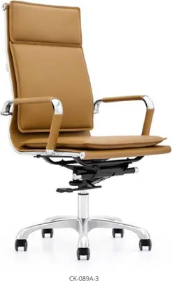 Produktbild von Kunstleder-Sessel in Schwarz mit Edelstahlrahmen modern