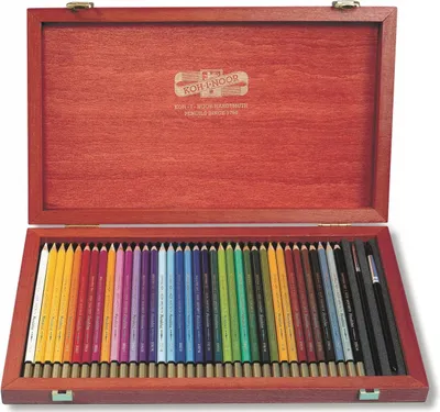 Image de Koh-i-noor crayons de couleur aquarellables MONDELUZ set de 36 en cartouche