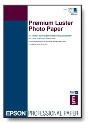 Produktbild von Epson Premium Luster Photo Paper, DIN A4, 250 g/m2, Glanz, 250 g/m², A4, Weiß, RC/PE, 250 Blätter