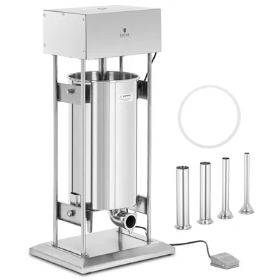 Obrázek produktu pro Expondo Royal Catering plnička uzenin – 25 l – elektrická – včetně 4 plnicích trubek –