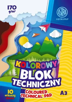 Immagine prodotto di ASTRAPAP blocco colorato A3 80g 15 fogli