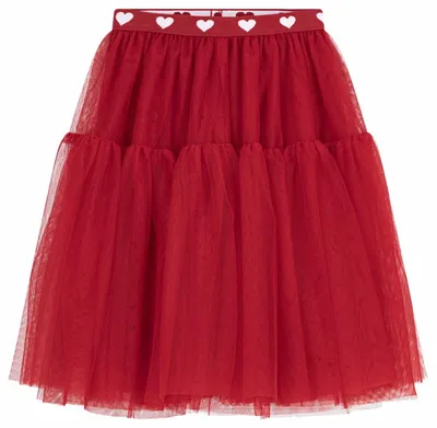 Productafbeelding van Lange rok van tule, merk Petit Bateau, voor kinderen, effen kleur, maat 3 jaar, Chili