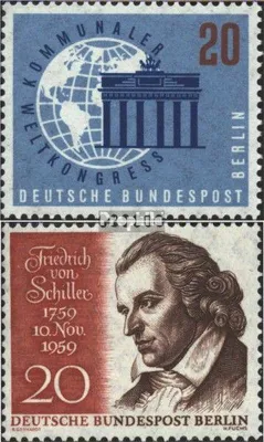 Produktbild von Briefmarken Berlin (West) 1959 Mi 189,190 (kompl.Ausg.) postfrisch Weltkongreß