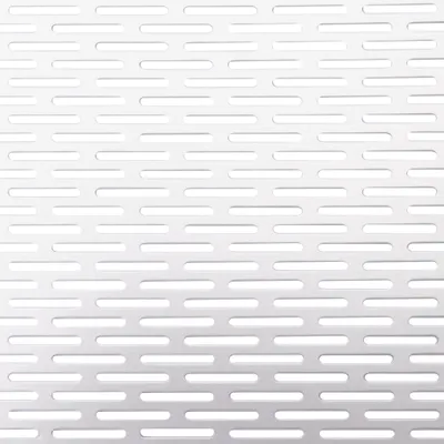 Immagine prodotto di Alberts 466848 Piastra forata, scanalata, alluminio, anodizzato argento, 250 x 500 x 0,8 mm