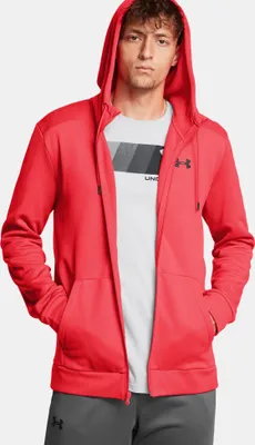 Zdjęcie produktu dla Under Armour Fleece Zip Pullover Red M Man Red M