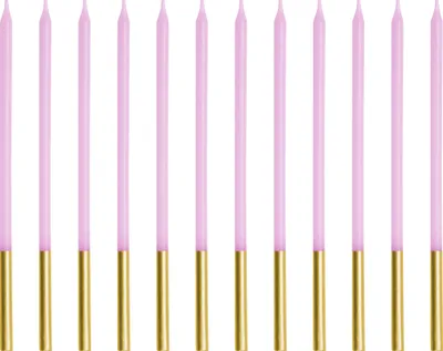 Obrázek produktu pro PartyDeco SCD-4-014, Svíčky, Fialová, 12 kusů