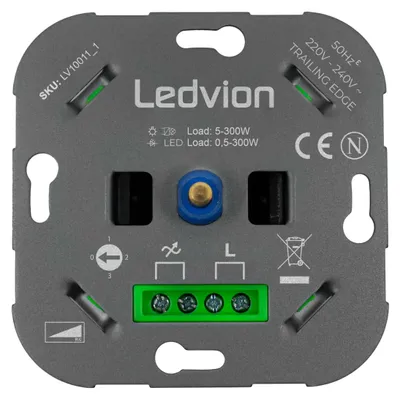 Produktbild von Ledvion LED Dimmer Schalter 250W 300W 240V ohne Abdeckrahmen dimmbar