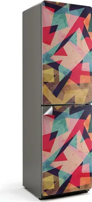 Produktbild von Abstraktes Punktmuster – Kühlschrank Aufkleber – Klebefolie Kühlschrank – Kühlschrank Nachbildung – Kühlschrankfolie selbstklebend – Küchen Nachbildungation – 60x205 cm